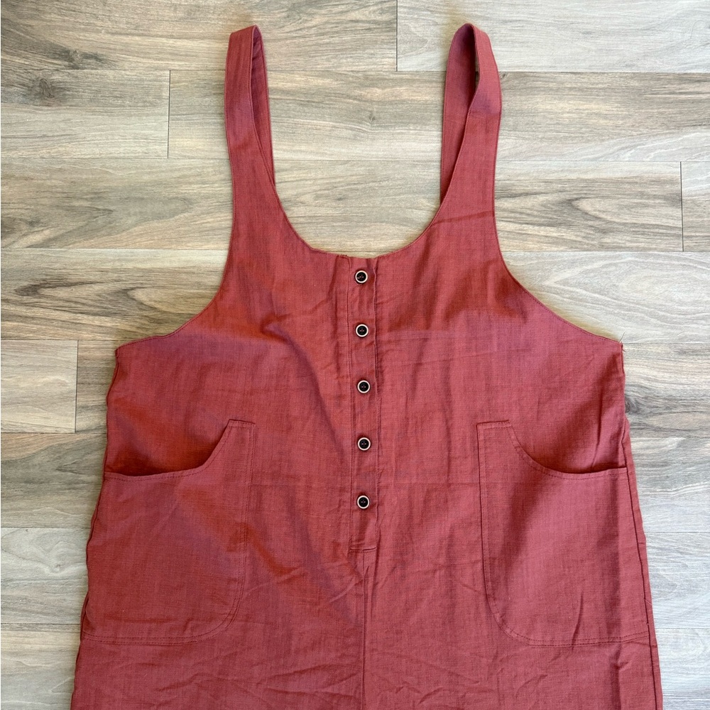 UANEO Women’s Linen Cotton Overalls XL - Picture 2 of 5